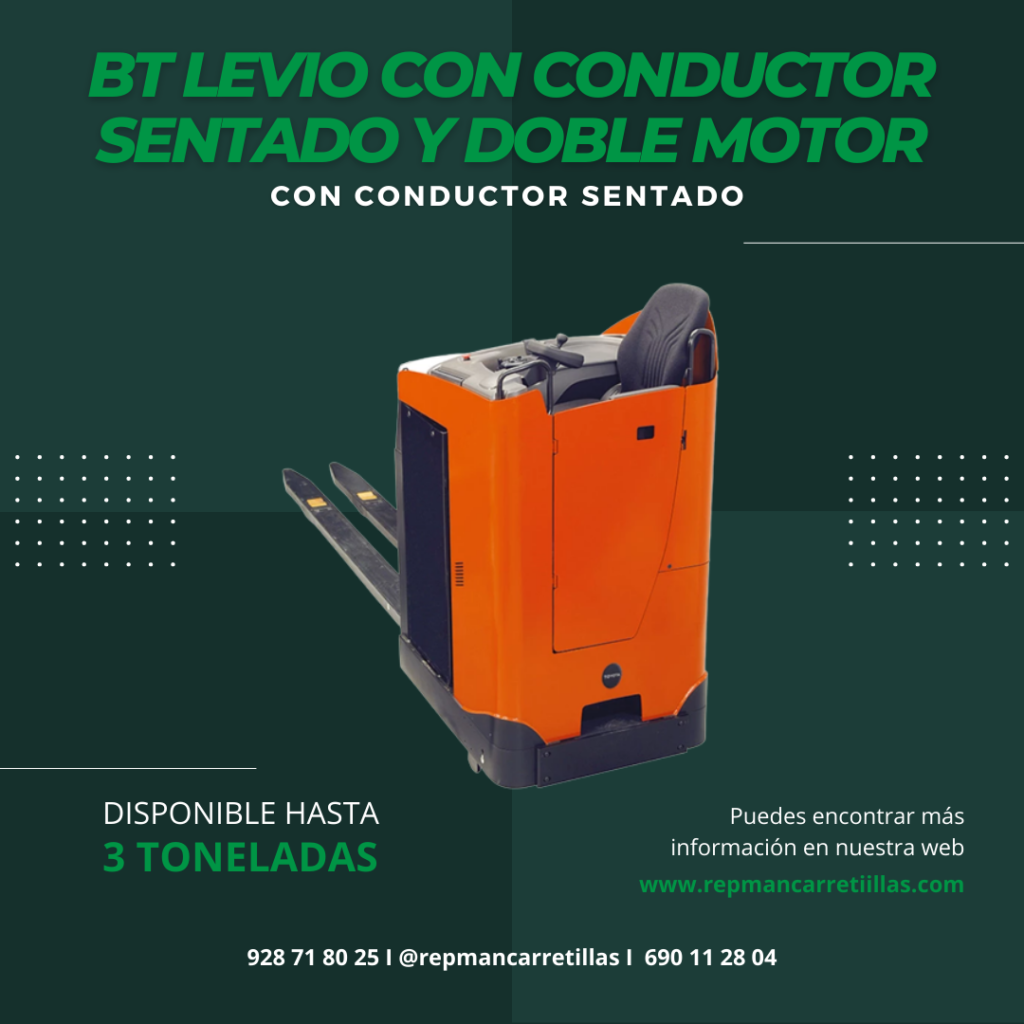 BT Levio Con Conductor Sentado Y Doble Motor Repman Carretillas S L solution-de-batterie-3-7-v-18650-cm-batteries